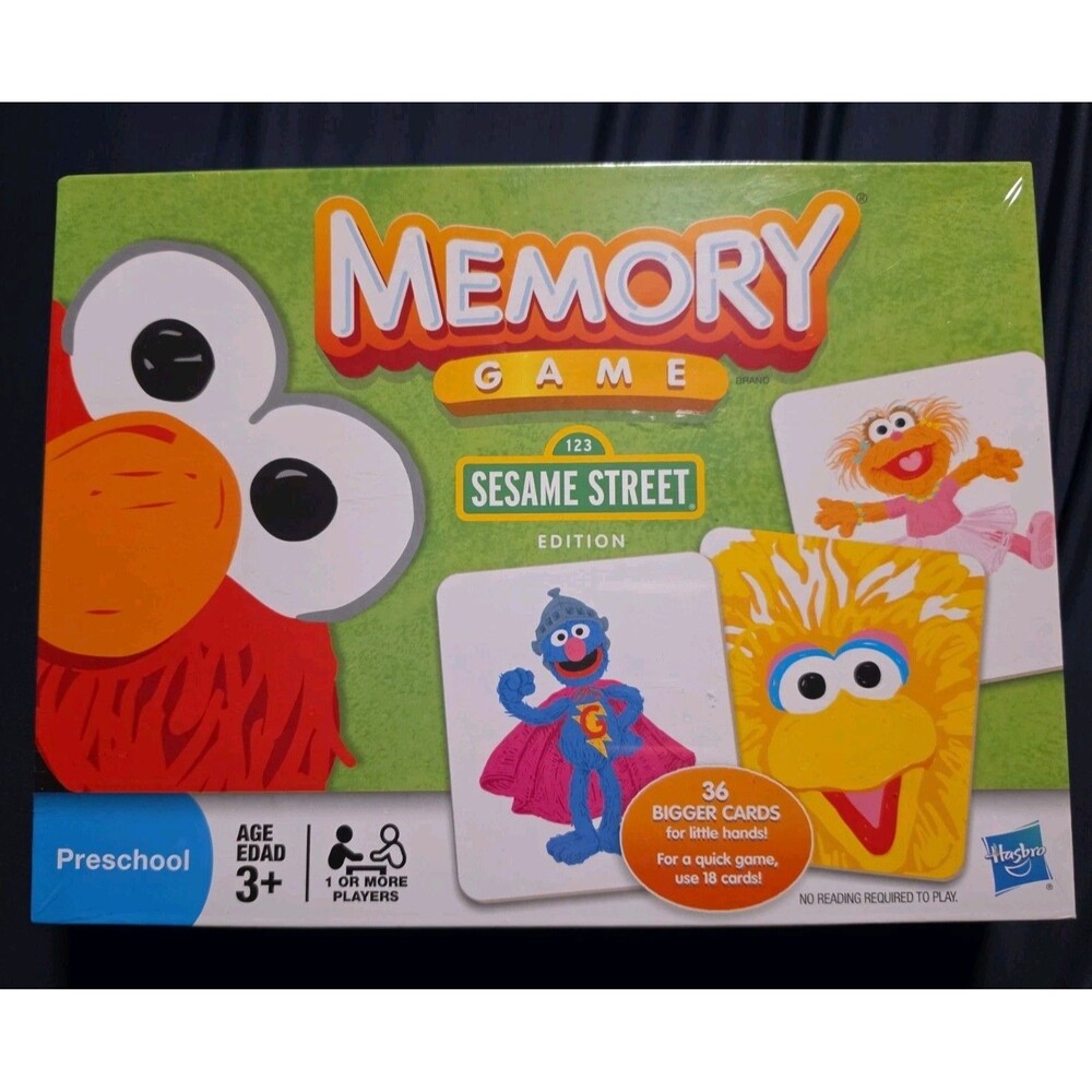 Hasbro Memory Game Sesame Street Edition Elmo New Sealed